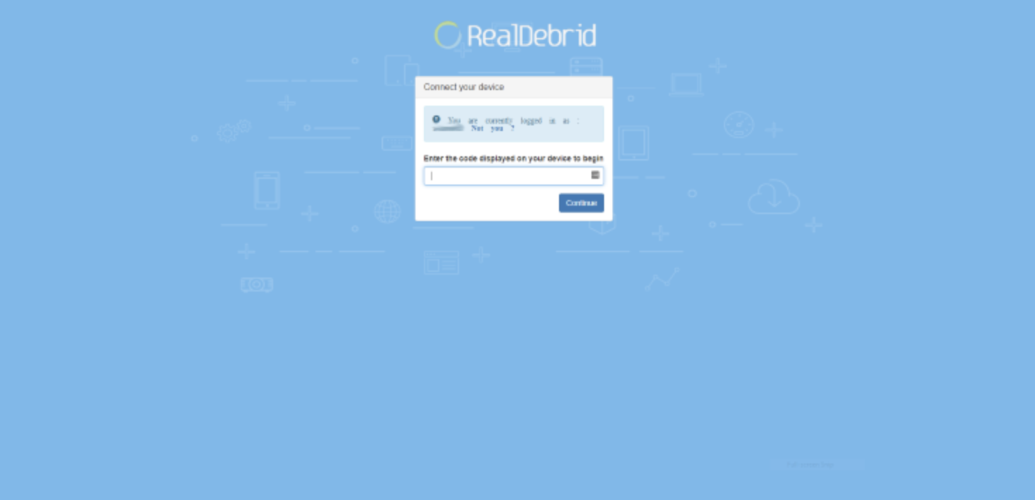 Login Real Debrid with Cinema v2 APK