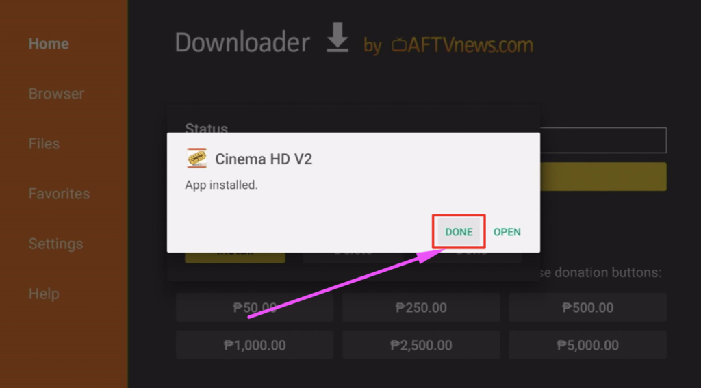 Install Cinema HD APK on Google TV 4K Chromecast