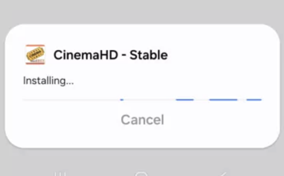 Cinema HD APK Stable Online Installing